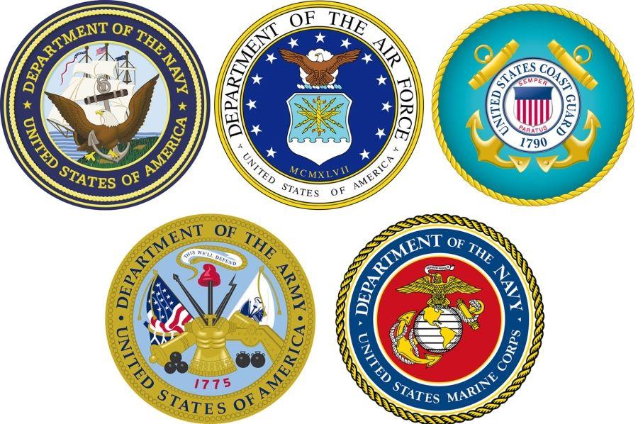 Miltary Logo - military logos combo - U.S. - Stripes