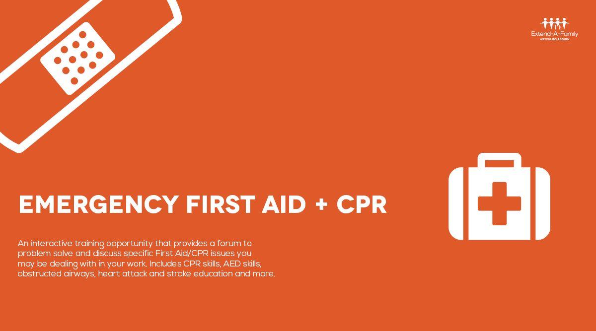 First Aid CPR Logo - Emergency First Aid / CPR C A Family Waterloo Region