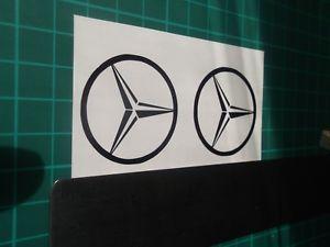 Mercedes Car Logo - Mercedes Benz logo / badge car vinyl decal sticker..Small ..x4