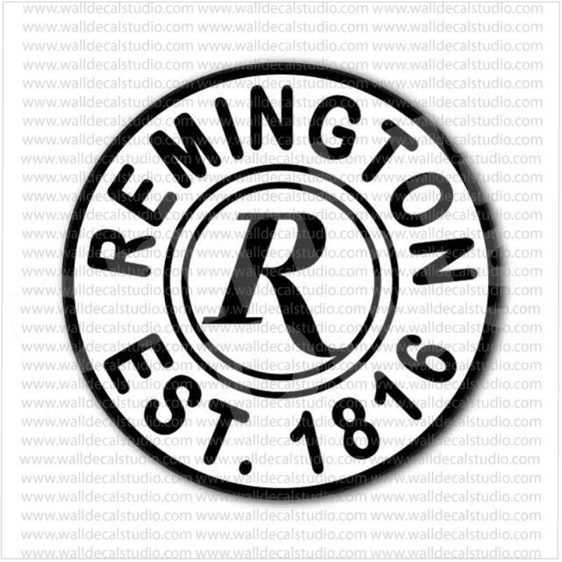 Remington Firearms Logo - Remington Firearms Gunmaker Emblem Bullet Sticker | Military ...