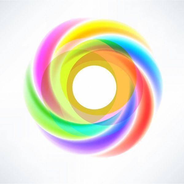 Swirl Logo - Abstract Circular Swirl Logo Design Element Free vector in Adobe