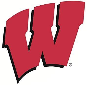 Red Wi Logo - Amazon.com: 2 inch UW Red W Logo Decal University of Wisconsin ...