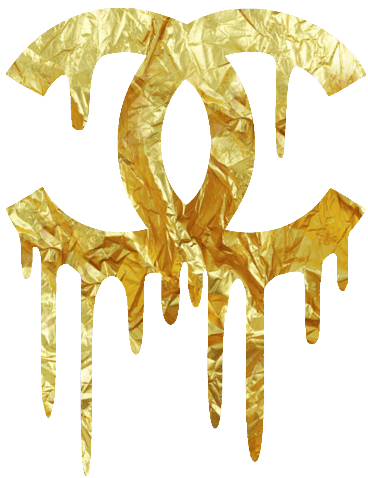 Drippy Chanel Coco Logo - chanel - dripping - gold - logo | TYPOGRAPHY - GRAPHIC | Pinterest ...