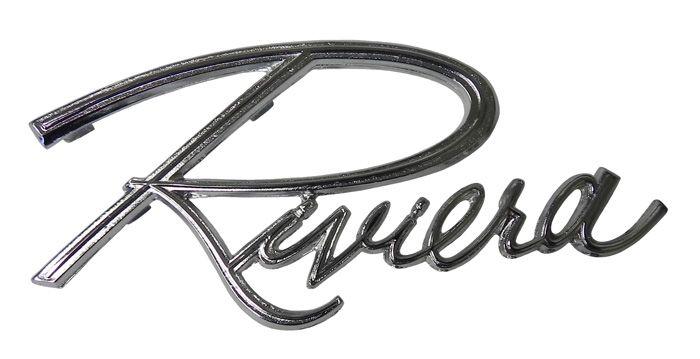 1965 Buick Riviera Rear End Panel /"Riviera/" Script Emblem