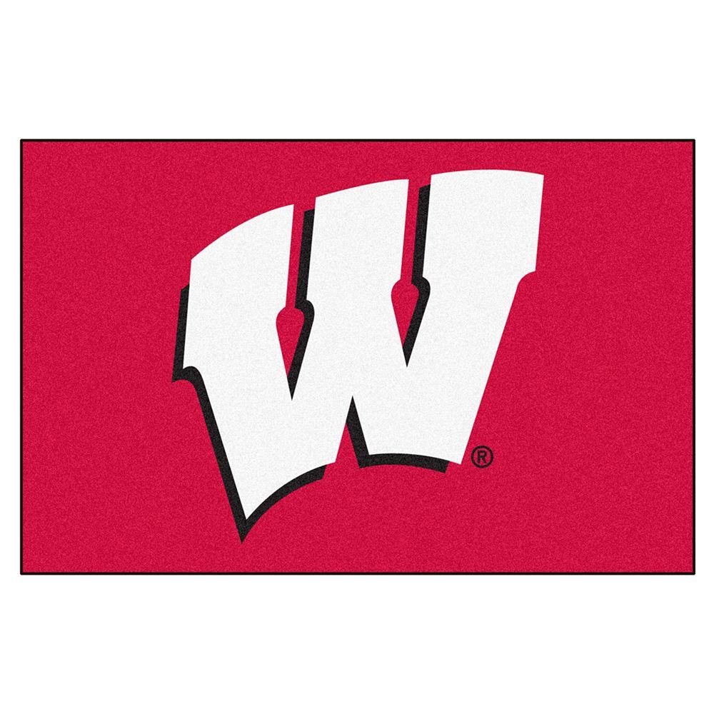 Wisconsin W Logo - Wisconsin Badgers NCAA Starter Floor Mat (20x30) W Logo 846104016406 ...