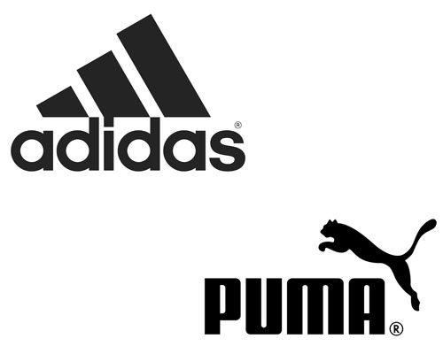 Small Adidas Logo - Adidas and Puma