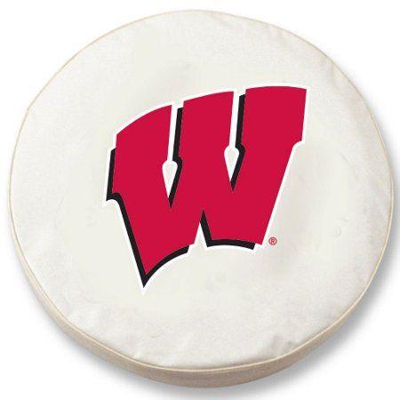 Wisconsin W Logo - NCAA Tire Cover by Holland Bar Stool of Wisconsin W
