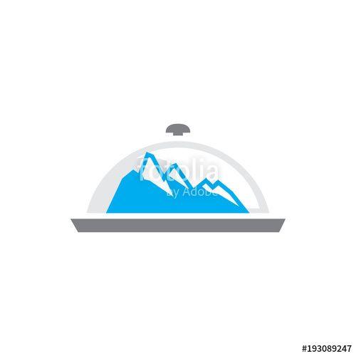 Popular Mountain Logo - Mountain Food Logo Icon Design