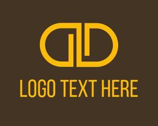 Double D-Logo Logo - Logo Maker this Orange Double D Logo Template