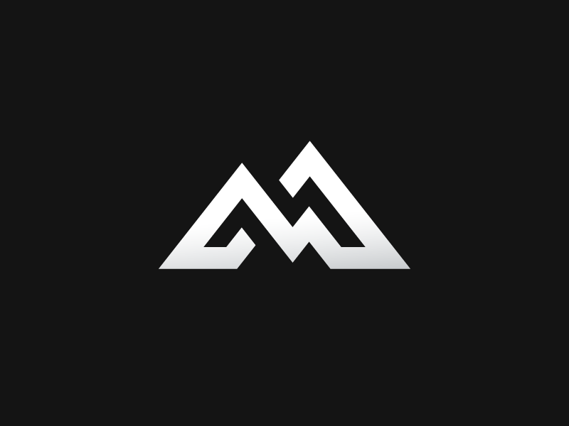 Popular Mountain Logo - M for Mountains. Popular Dribbble Shots. Logo design, Logos, Logo