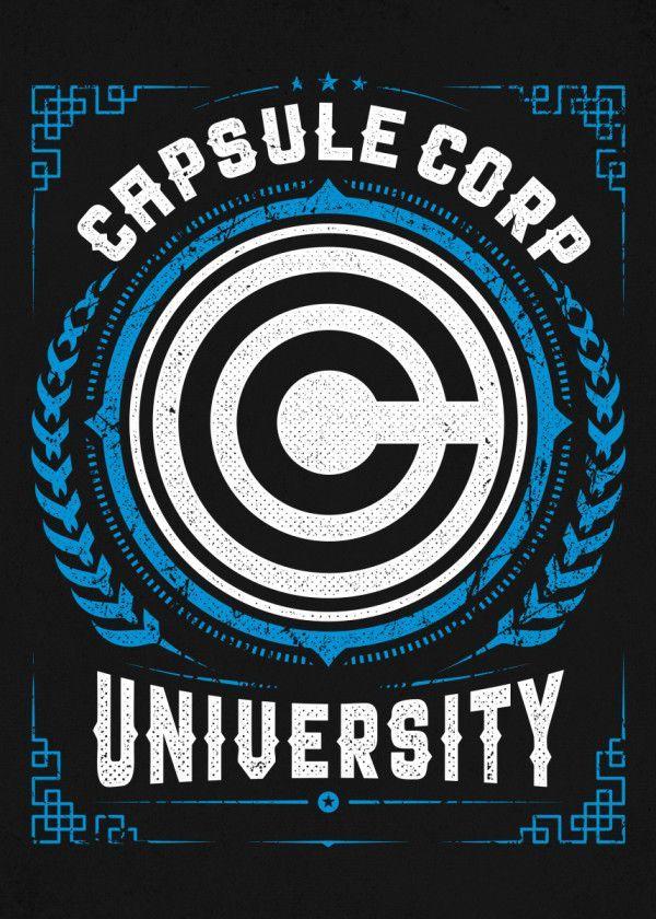 Corp U Logo - Capsule Corp U by StudioM6 Designs. metal posters. OTAKU