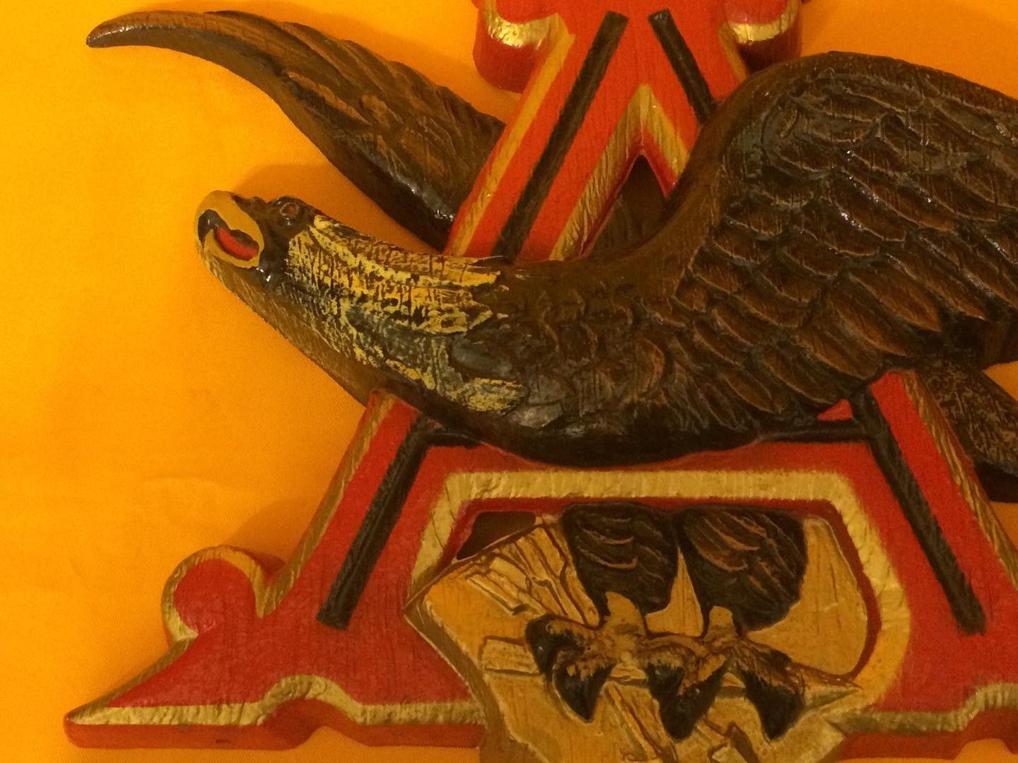 Anheuser-Busch Eagle Logo - Anheuser Busch Emblem Logo Trademark A Eagle Flying Through Sign ...
