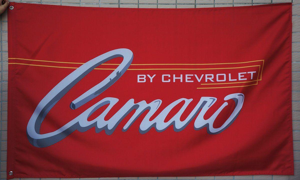 Red Green Flag Logo - Chevrolet Camaro flag for car racing-3x5 FT-Checkered Banner-Red ...
