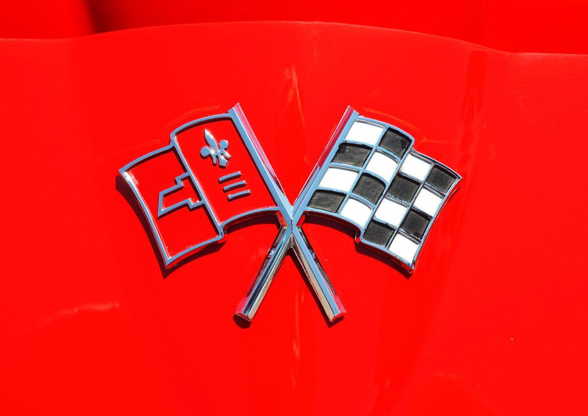 Red Checkered Flag Car Logo - classic cars. as I walk Toronto