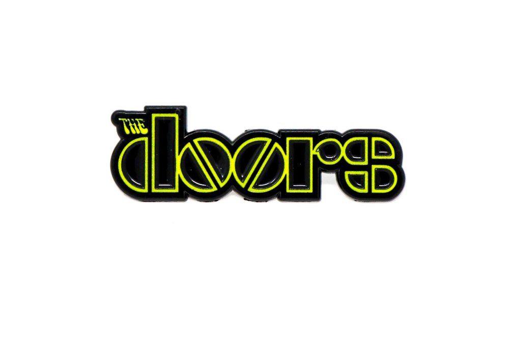 The Doors Logo - The Doors Logo Yellow | Rockin Pins