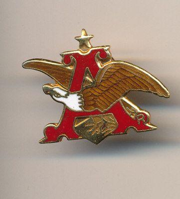 Anheuser-Busch Eagle Logo - Anheuser Busch Eagle A Logo Beer Pin -- Antique Price Guide Details Page