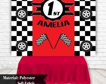 Red Checkered Flag Car Logo - Checkered flag | Etsy UK