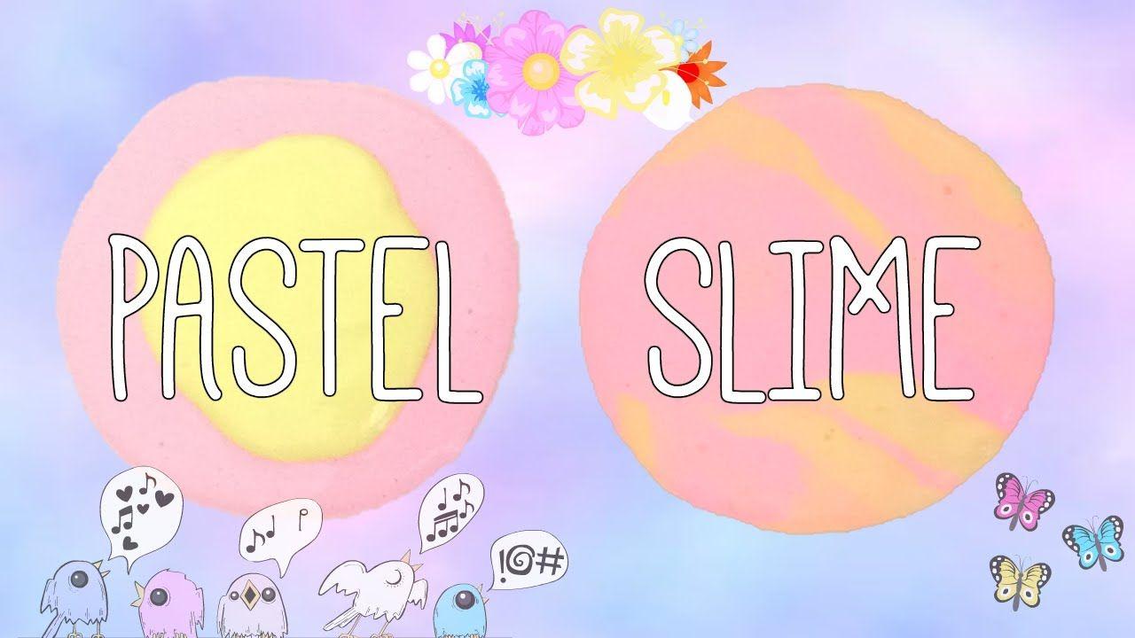 Pastel Slime Logo - DIY Spring Pastel Slime ~ Collab W/ Tedabite - YouTube