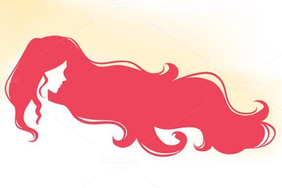 Women with Long Hair Logo - Long hair Logos