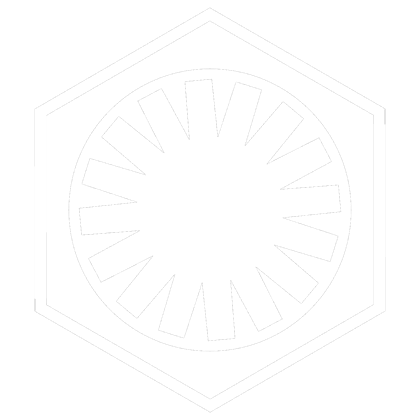 First White Logo - The First Order Logo White
