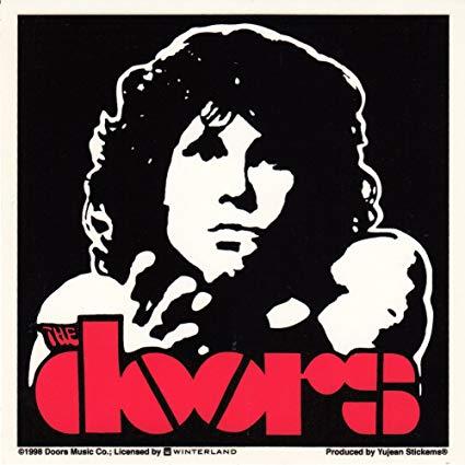 The Doors Logo - Amazon.com: The Doors Jim Morrison Red Logo Sticker