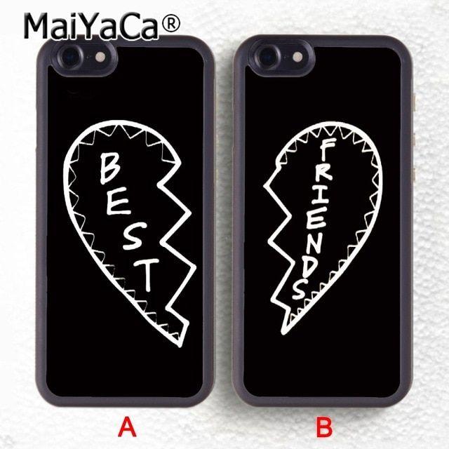Pair Phone Logo - MaiYaCa Coque 2PCS Set of 2 Best Friends Matching friend pair phone ...