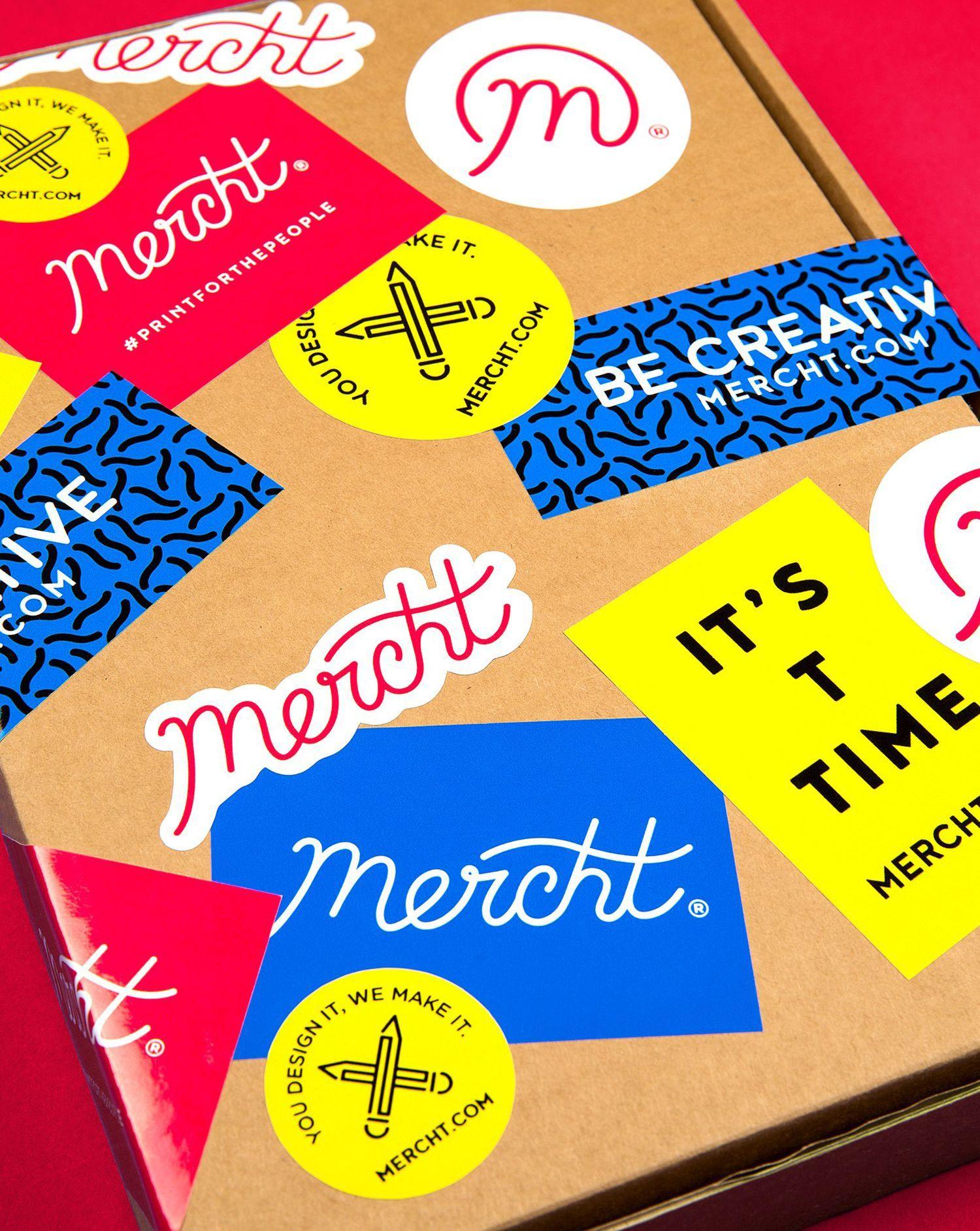 Robot with Yellow Food Logo - New Logo & Brand Identity for Mercht