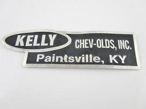 Vintage Olds Logo - Vintage Kelly Chevy Olds Inc Paintsville Ky Auto Dealership Emblem