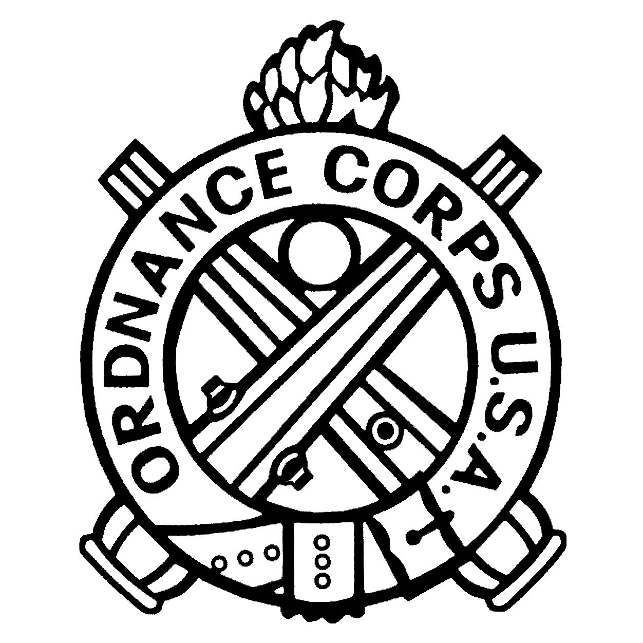 Ordnance Bomb Logo - Us army ordnance corps Logos