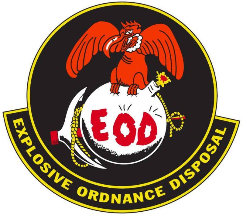 Ordnance Bomb Logo - Marine Explosive Ordnance Disposal (EOD) Logo Decal | eBay