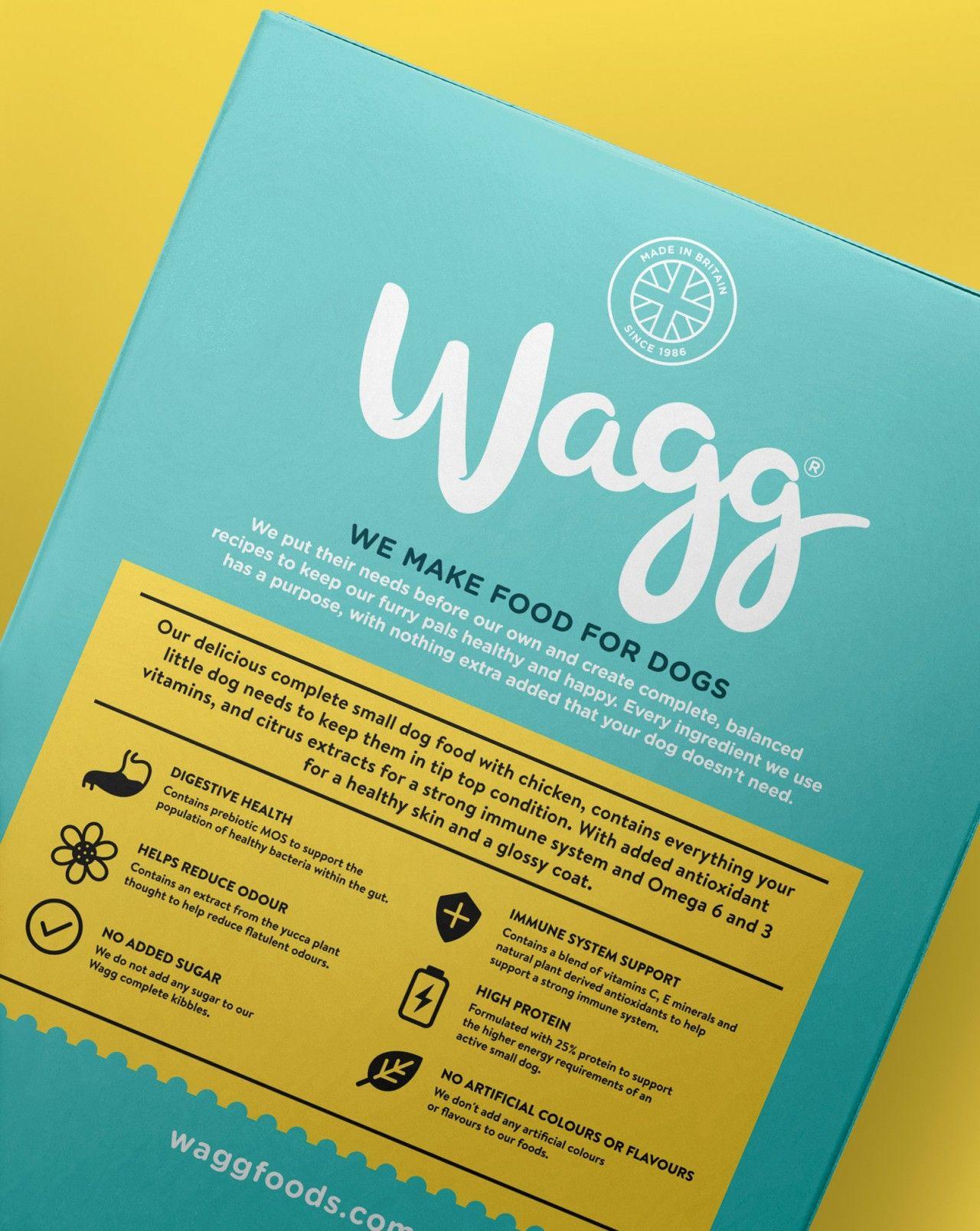 Robot with Yellow Food Logo - Wagg: Rebrand by Robot Food Design