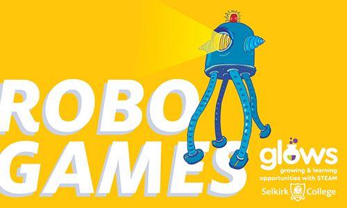 Robot with Yellow Food Logo - RoboGames | Selkirk College