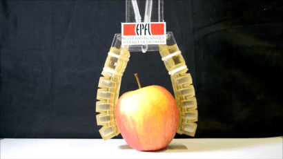 Robot with Yellow Food Logo - EPFL researchers built a robot that you can eat for IROS 2017