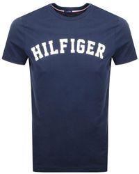 Tommy Hilfiger Signature Logo - Tommy Hilfiger Signature Logo T Shirt in Gray for Men - Lyst