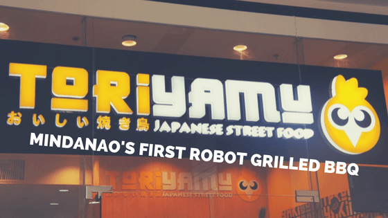 Robot with Yellow Food Logo - TORI YAMU. MINDANAO'S FIRST ROBOT GRILLED BBQ