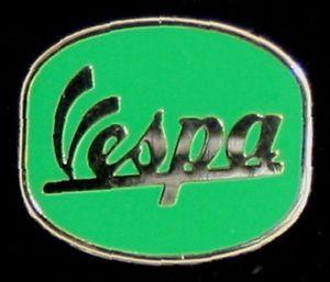 Green Oval Logo - SCOOTER VESPA OVAL LOGO GREEN ENAMEL PIN BADGE
