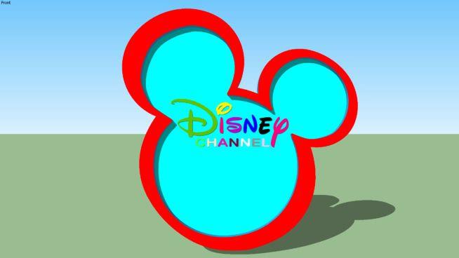 Disney Channel Green Logo - Multicolored Disney Channel Logo | 3D Warehouse