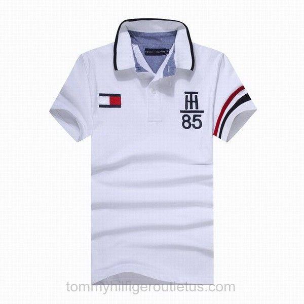 Tommy Hilfiger Signature Logo - New Tommy Hilfiger Signature Logo TH85 Mens Short Sleeve Polo Shirt ...