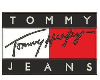 Tommy Hilfiger Signature Logo - Hilfiger | Etsy