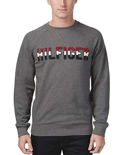 Tommy Hilfiger Signature Logo - Tommy Hilfiger Mens Signature Logo Crewneck Sweater at Amazon Men's ...