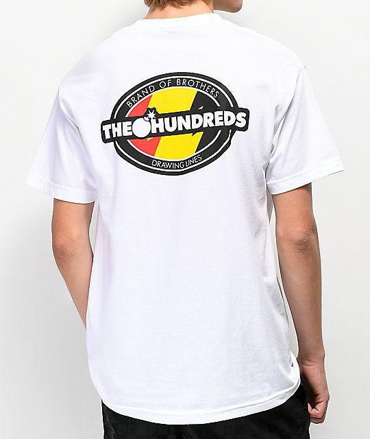 Hundreds Drawing Logo - The Hundreds Varsity White T Shirt