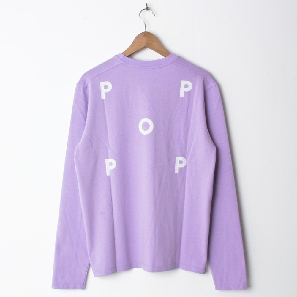 Pop Company Logo - Pop Trading Company Logo Longsleeve Violet (Back Print) – Palomino