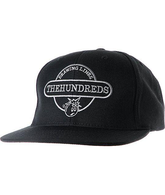 Hundreds Drawing Logo - The Hundreds Town Black Snapback Hat