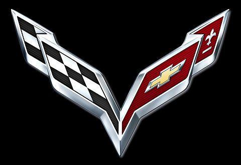 Chevy Vette Logo - G.M. Shows New Crossed Flags Logo For Next Corvette