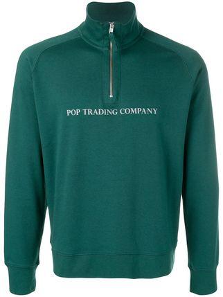 Pop Company Logo - Pop Trading Company logo printed sweatshirt $71 - Buy Online AW18 ...