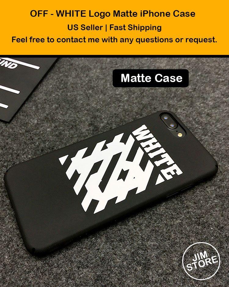 Stripes Off White Brand Logo - OFF WHITE Logo Black Stripe iPhone Case X Xs 7 8 Plus Matte Custom ...
