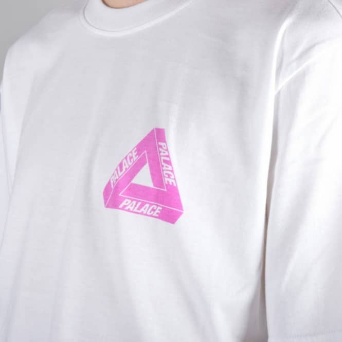 Pink Palace Triangle Logo - Palace Skateboards Tri Ferg Pink Hyper Skate T Shirt