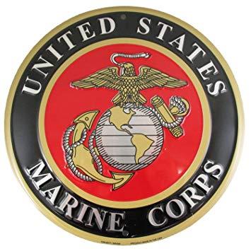 Marine Core Logo - United States Marines Emblem Metal Sign Marine