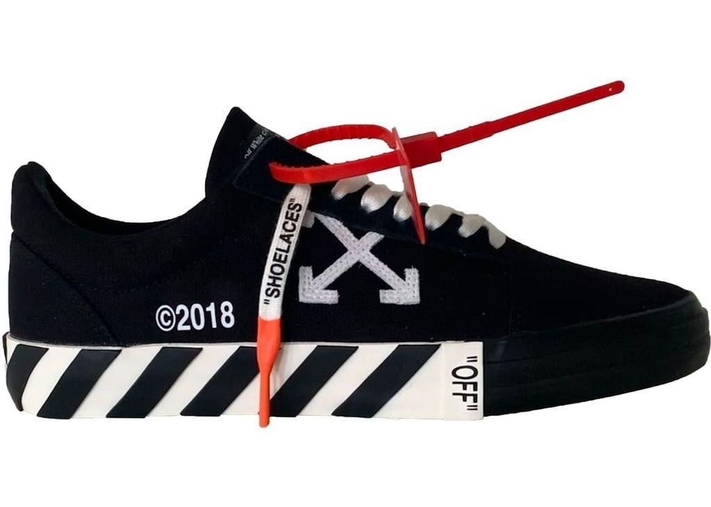 Stripes Off White Brand Logo - Off-White Vulc Low Black (Updated Stripes) – Kickzr4us