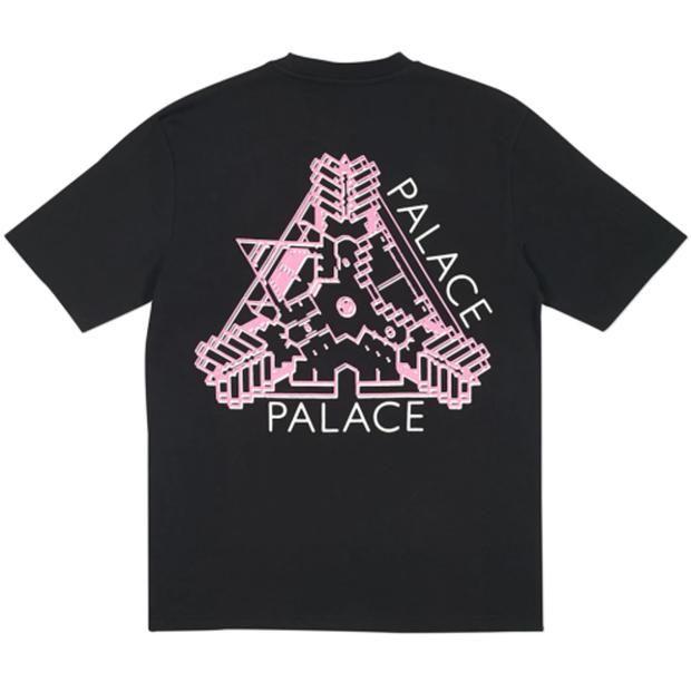 Pink Palace Triangle Logo - PALACE K HEAD PINK LOGO TEE BLACK SMALL (NEW)